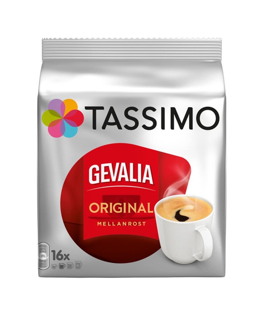 

Tassimo Gevalia Original Mellanrost, кофе, 16 капсул, = 16 напитков Jacobs