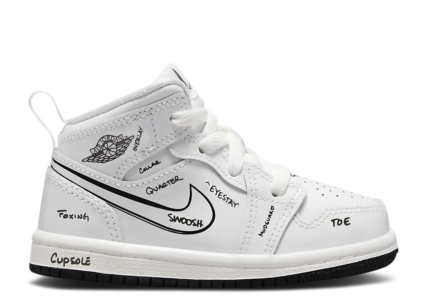 

Кроссовки Air Jordan Air Jordan 1 Mid Td 'Schematic', белый