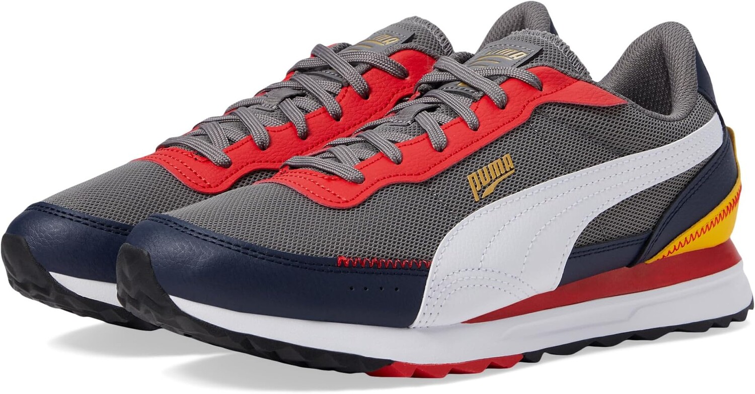 

Кроссовки PUMA Road Rider Leather, цвет Cast Iron/PUMA White