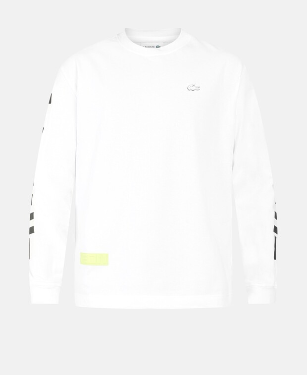 

Топ с длинными рукавами Lacoste, белый