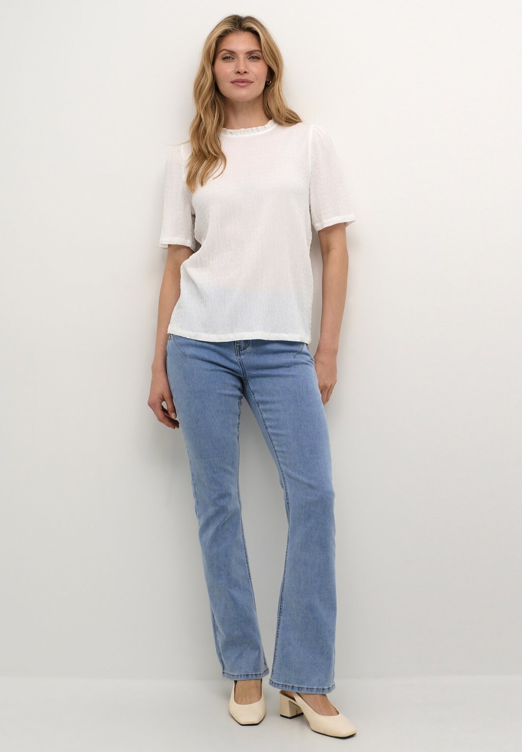 

Блуза CRFENJA SHORT SLEEVE Cream, белый