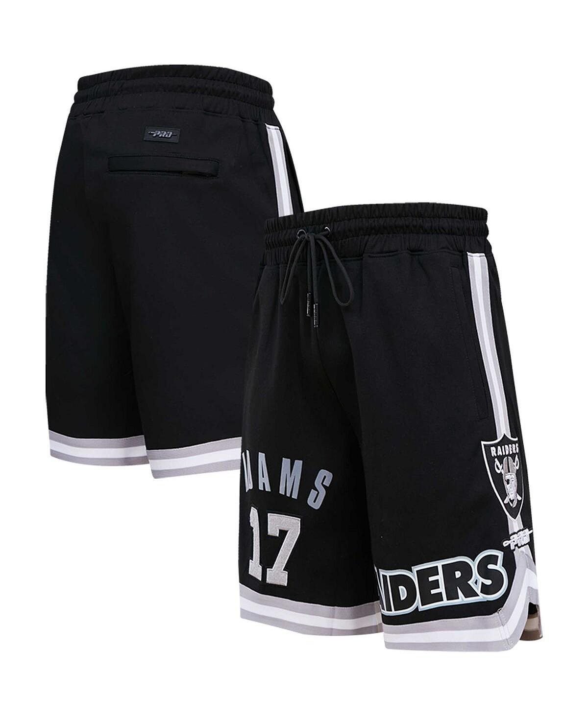 Мужские черные шорты Davante Adams Las Vegas Raiders с именем и номером игрока Pro Standard колотушки для маримбы adams standard mlmb5