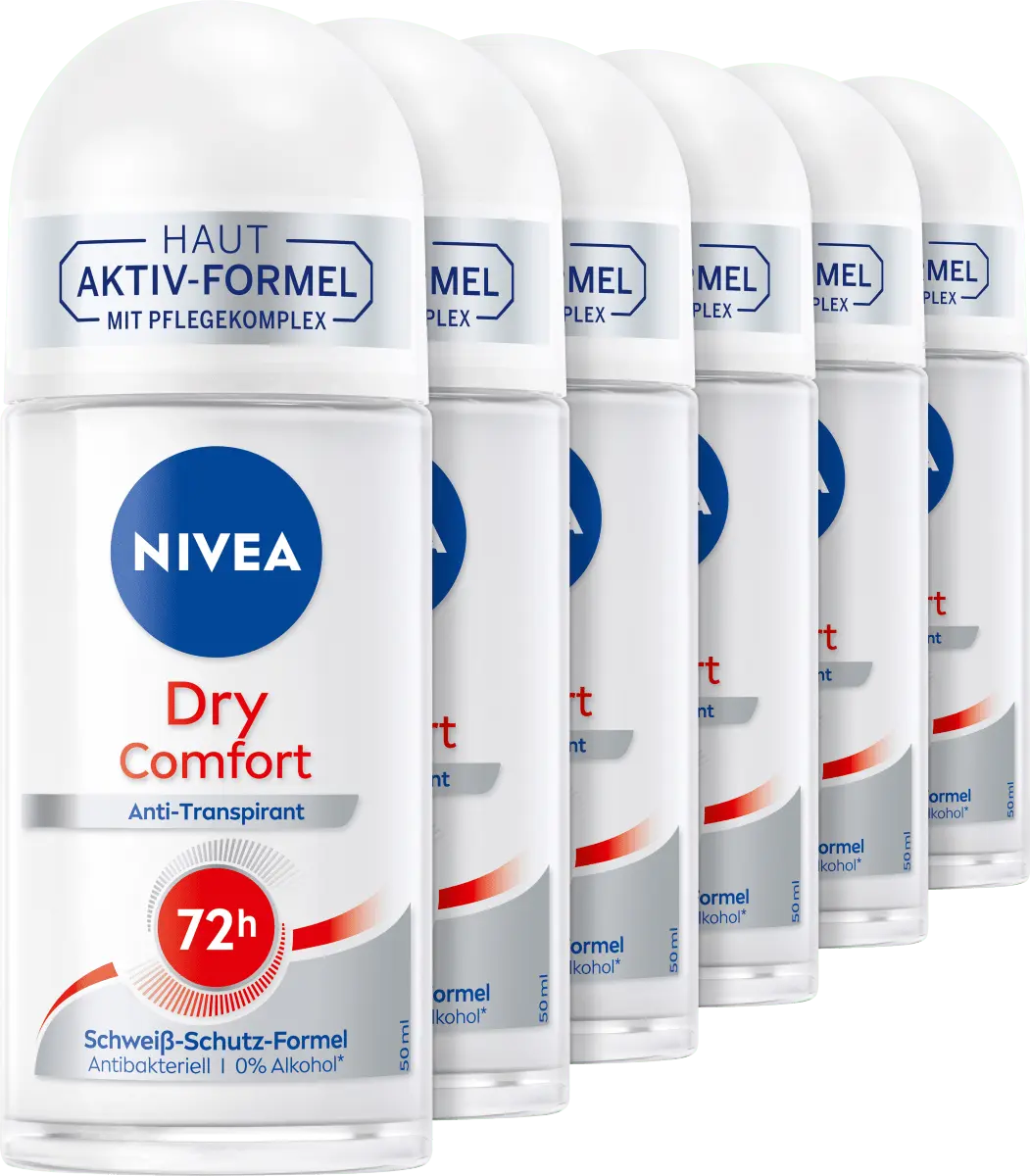 

Антитранспирант Deo Roll-on Dry Comfort Vorteilspack (6х50 мл) 300мл NIVEA