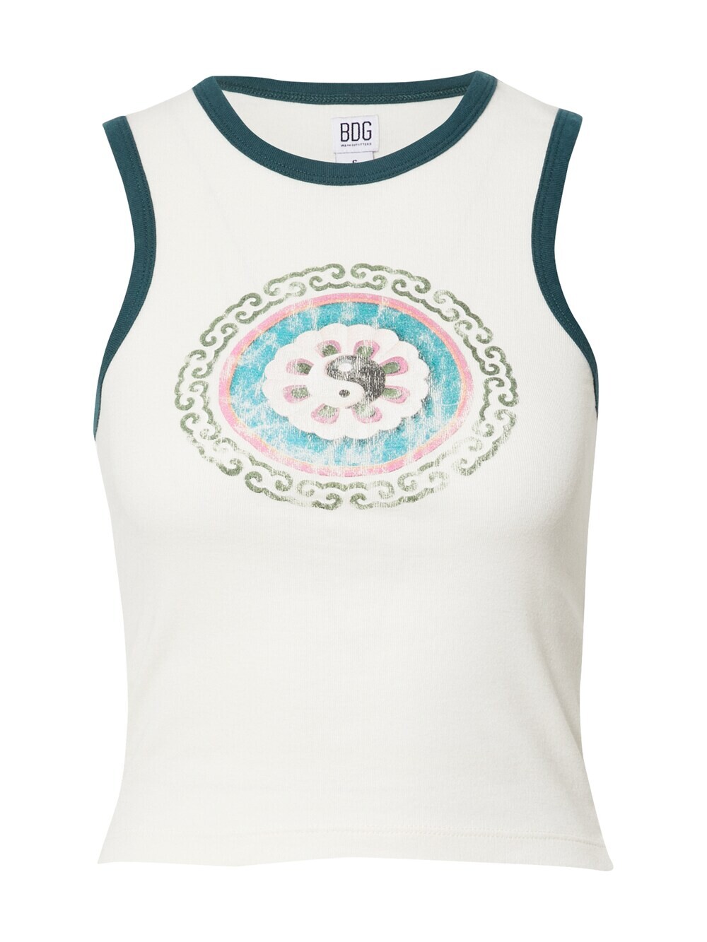 

Топ BDG Urban Outfitters YIN YANG, белый