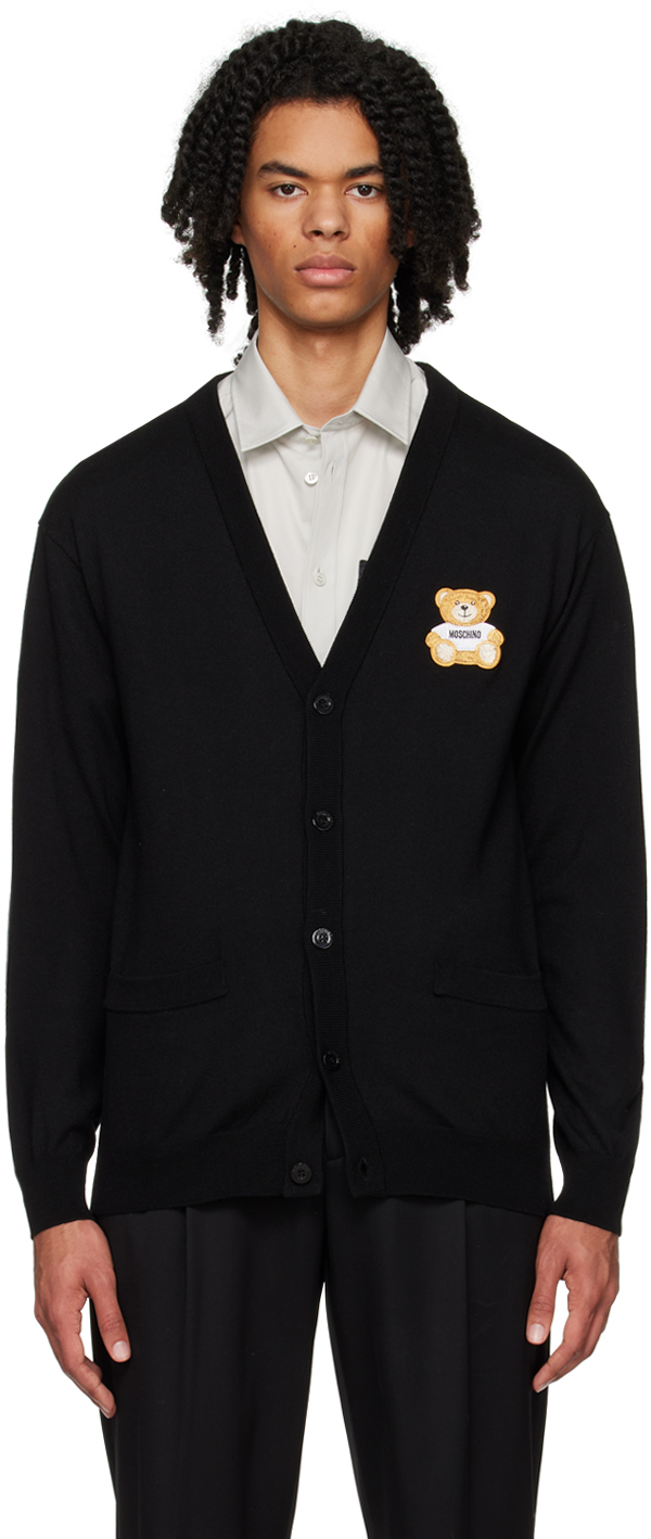 

Черный кардиган Teddy Bear Moschino