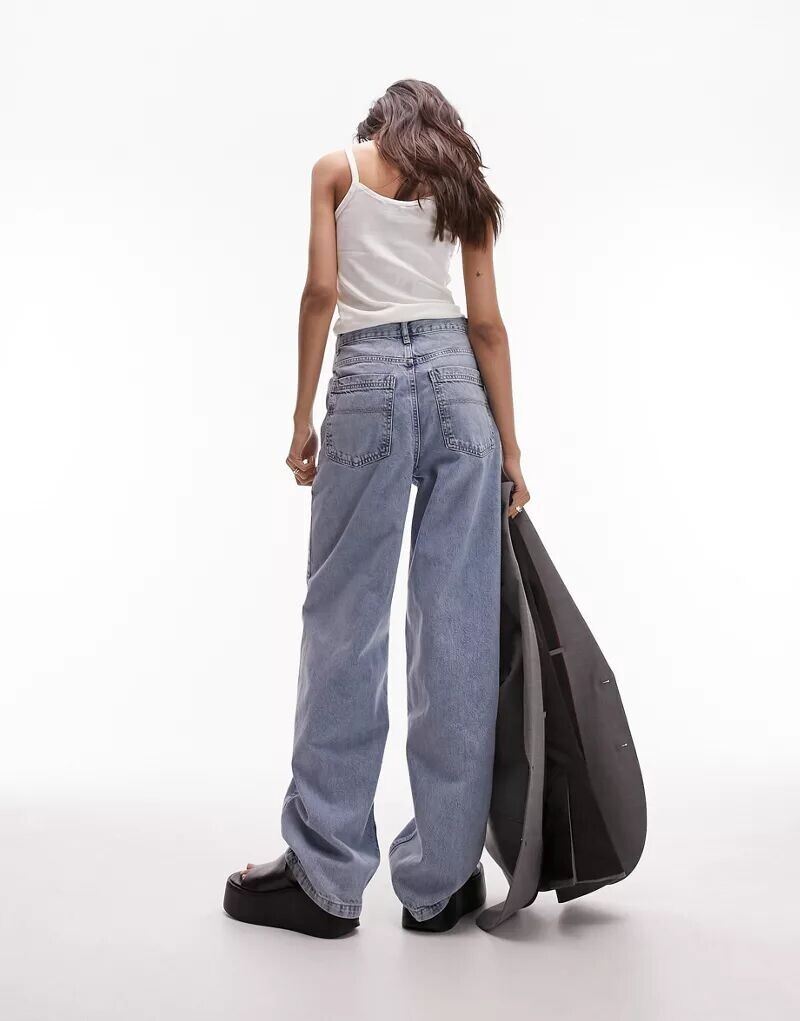 

Голубые джинсы Topshop Baggy
