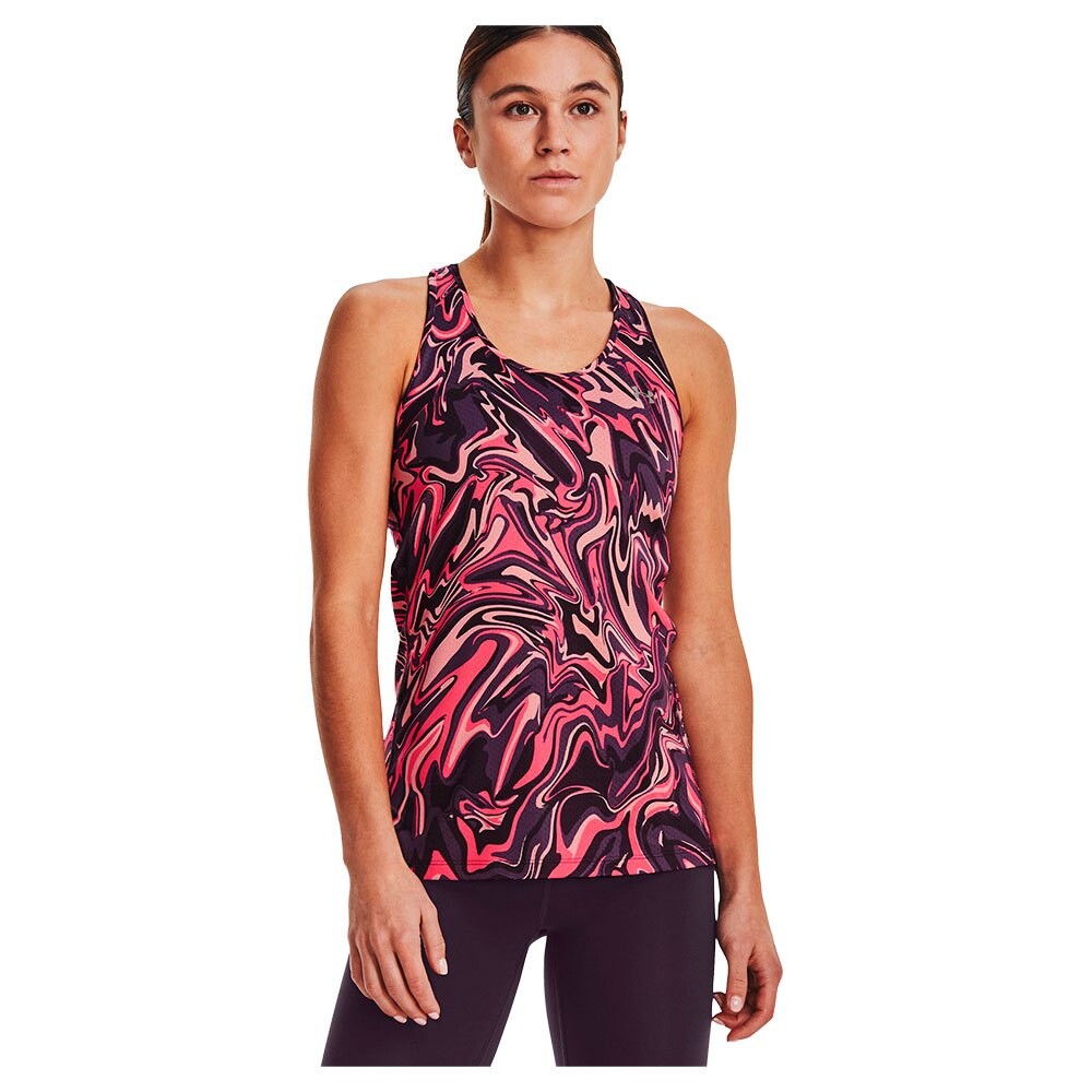 

Футболка без рукавов Under Armour HeatGear Armour Racer Print, розовый