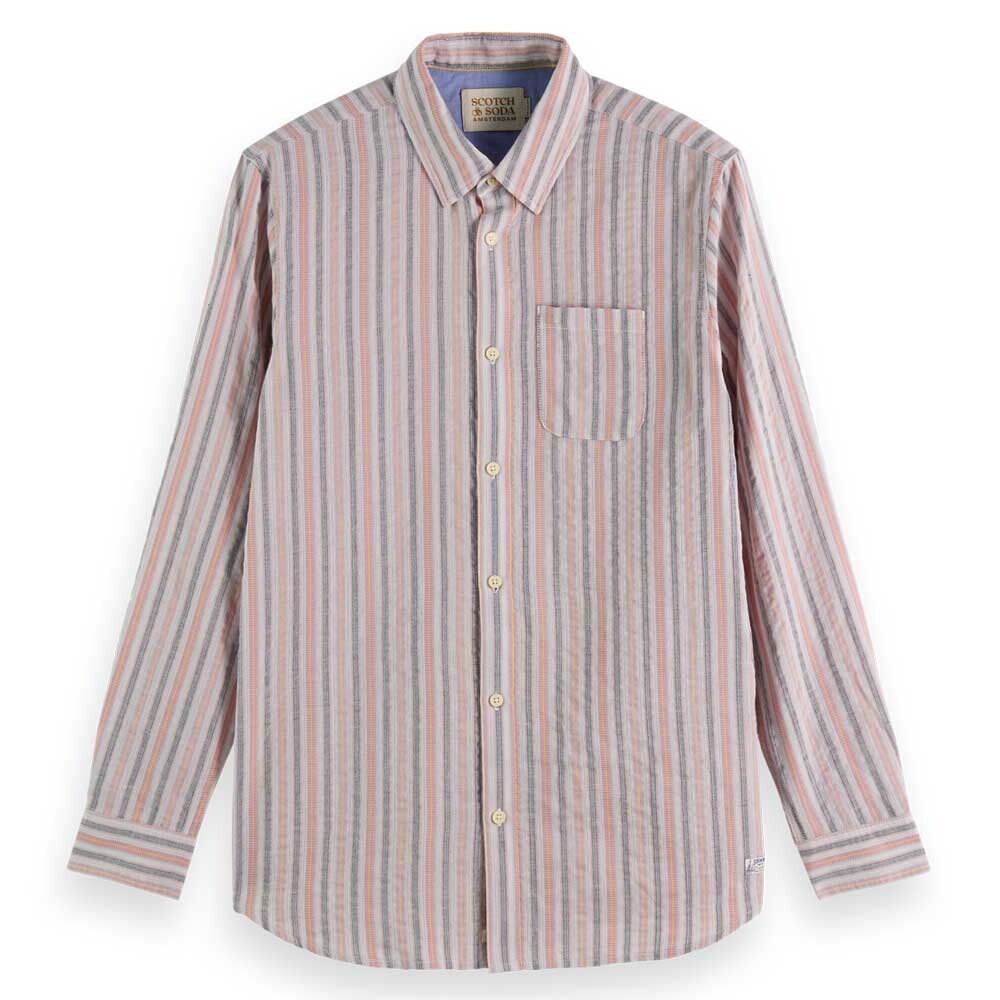 

Рубашка с длинным рукавом Scotch & Soda Lightweight Dobby, бежевый