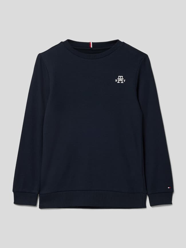 

Толстовка с вышивкой этикеток Tommy Hilfiger, темно-синий
