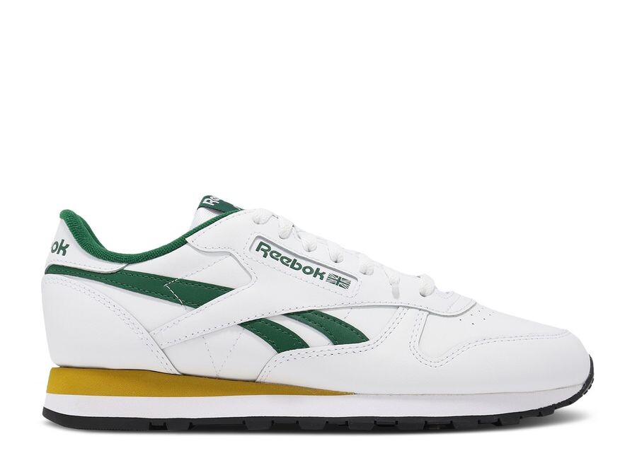 

Кроссовки Reebok Classic Leather 'White Dark Green Gold', белый