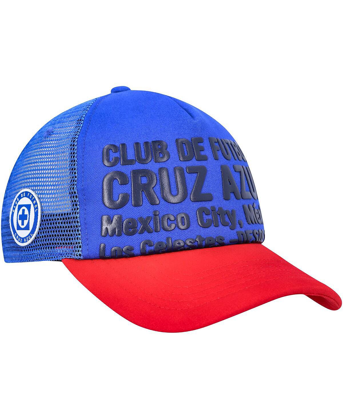 футболка меч dog s fan electric blue Мужская синяя регулируемая шляпа Cruz Azul Club Gold Fan Ink