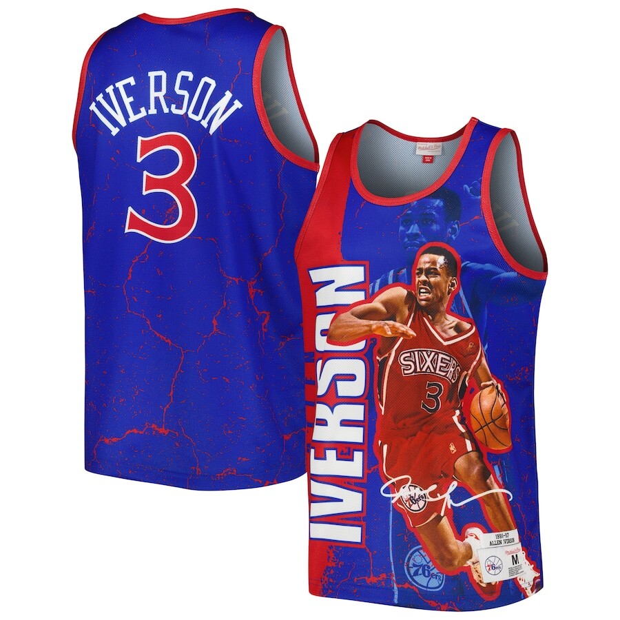 

Майка Mitchell & Ness Philadelphia 76Ers, роял
