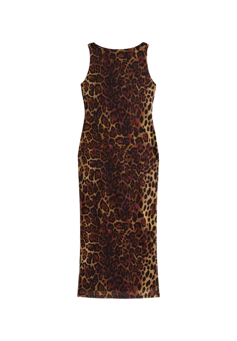 

Платье-футляр LEOPARD-SLEEVELESS MIDI New Look, коричневый
