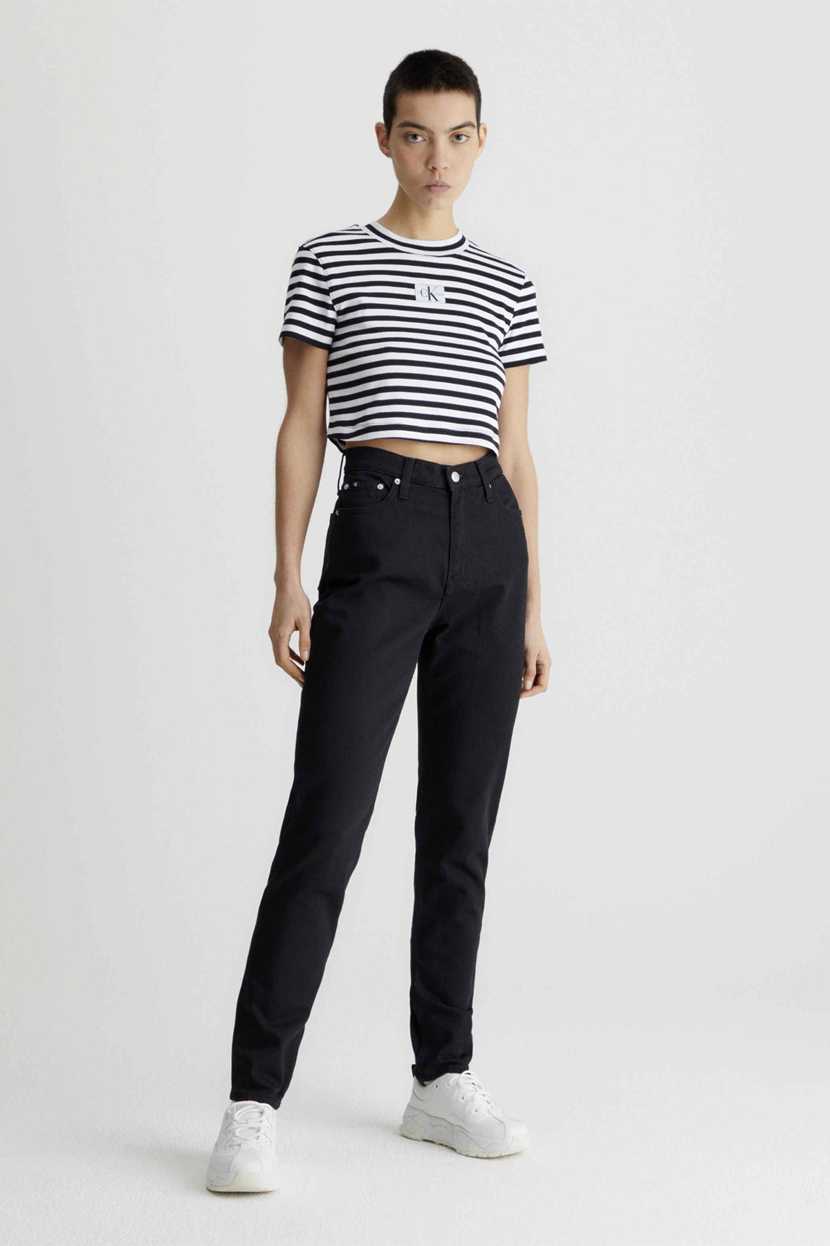 Джинсы женские джинсовые черные Calvin Klein, черный джинсы женские джинсовые