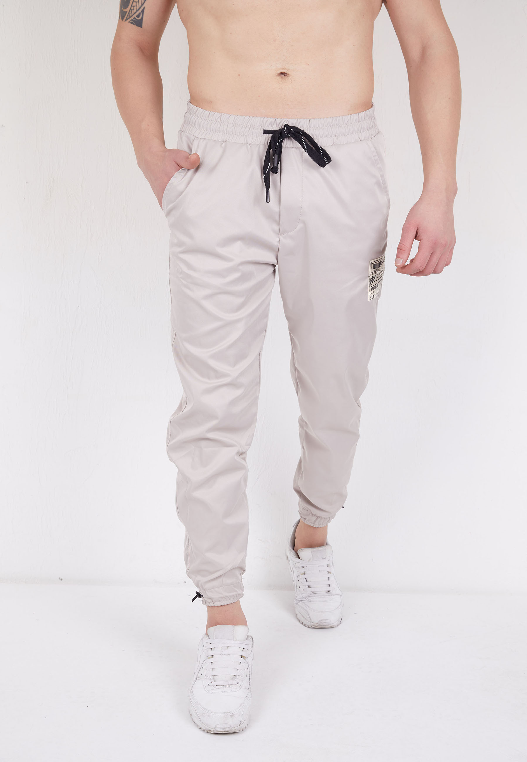 Спортивные брюки Tom Barron Hose mit elastischen Bündchen, бежевый