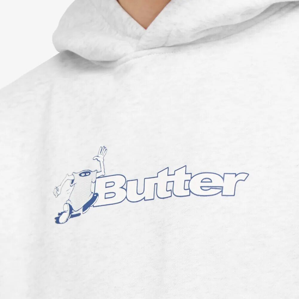 

Butter Goods Футболка с капюшоном и логотипом, серый