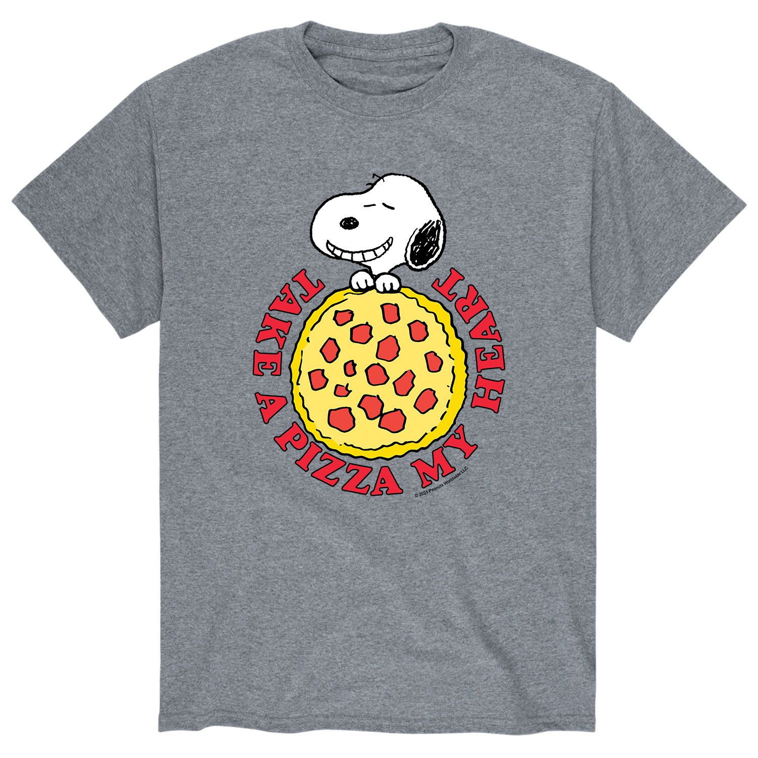 Мужская футболка Peanuts Pizza My Heart Licensed Character richardson rhiannon pizza my heart