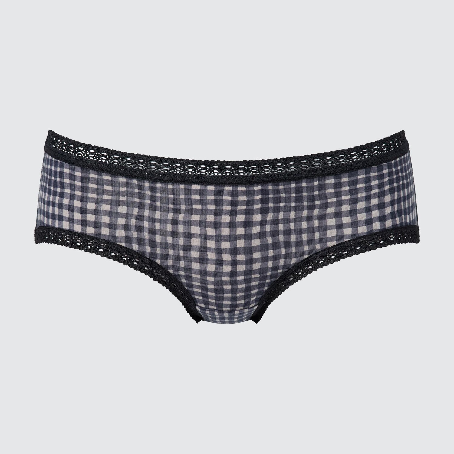 

Трусики-шорты Uniqlo Hiphugger Checked, черный