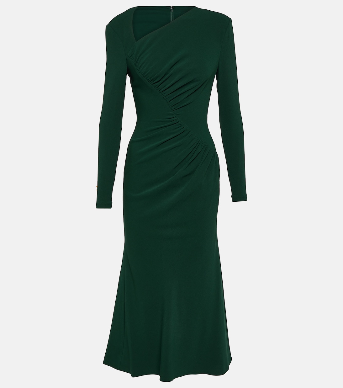 Платье миди из кади Roland Mouret, зеленый roland shaw