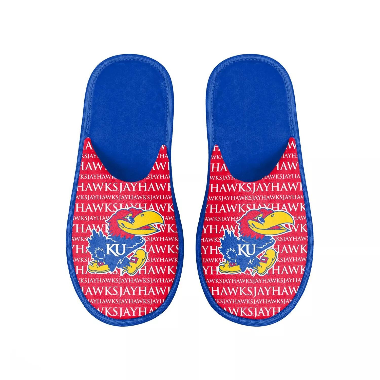 

Мужские шлепанцы с логотипом FOCO Kansas Jayhawks Scuff