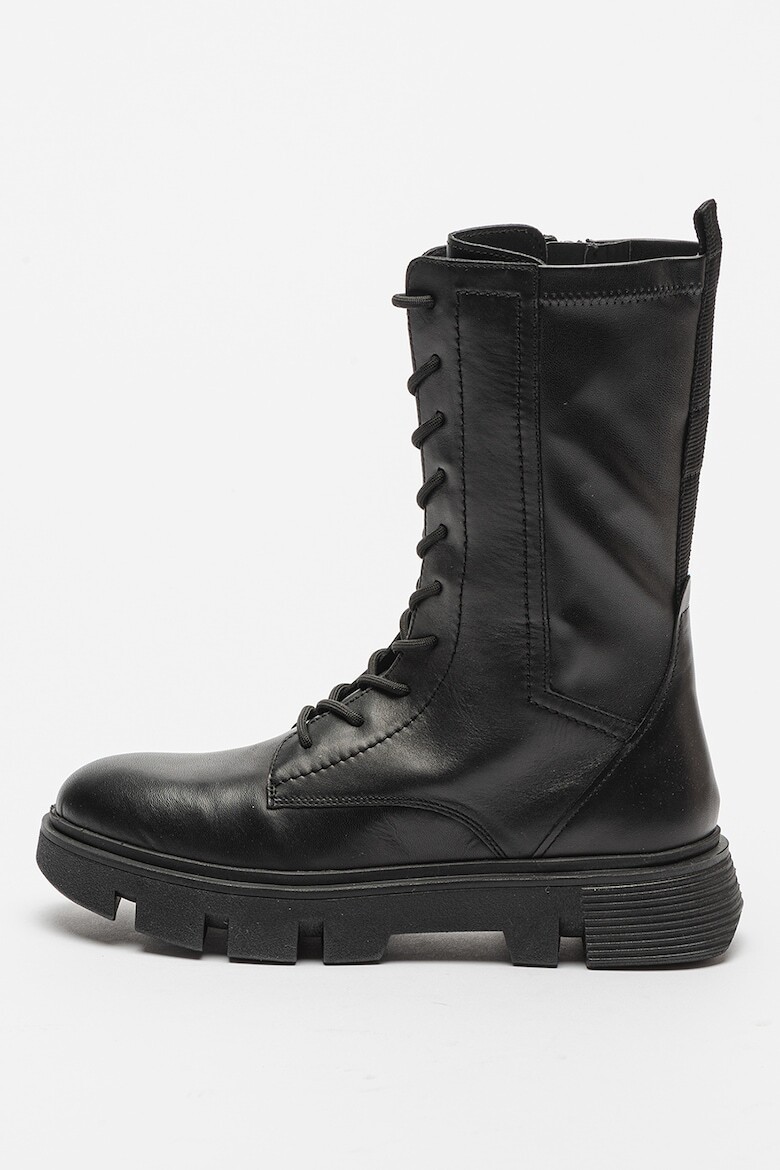 

Сапоги из кожи и экокожи Geox, черный