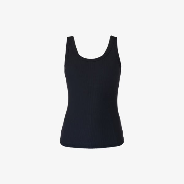 

Топ из эластичного нейлона в рубчик с двойными бретелями Sweaty Betty, черный