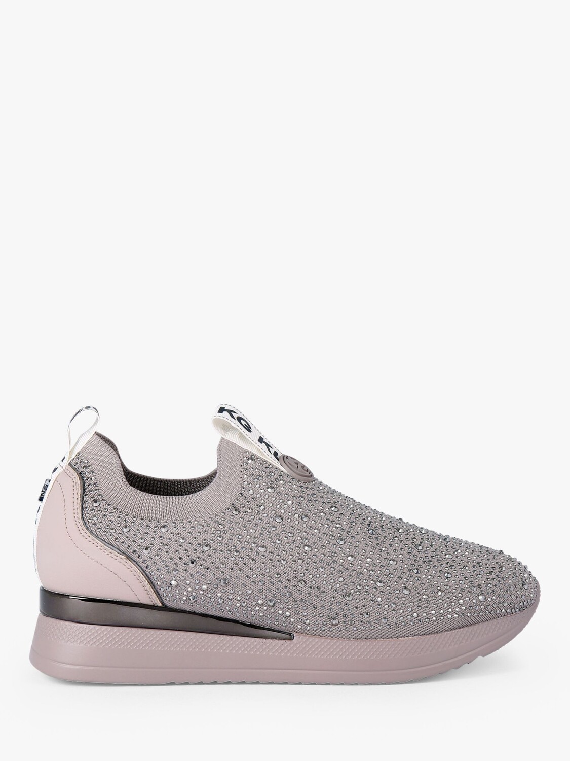 

Кроссовки KG Kurt Geiger Lara с украшением из ткани, натуральный серо-коричневый