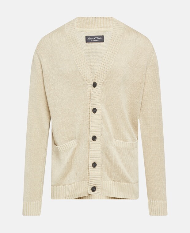 

Льняной кардиган Marc O'Polo, цвет Wool White