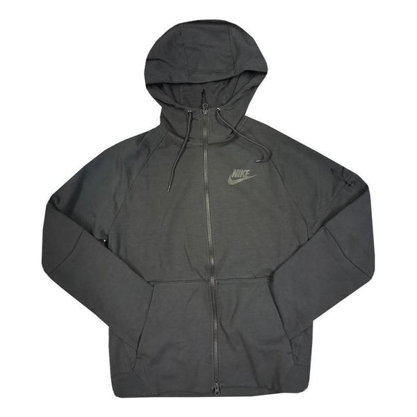 Куртка Nike logo hooded zipped jacket 'Black', черный