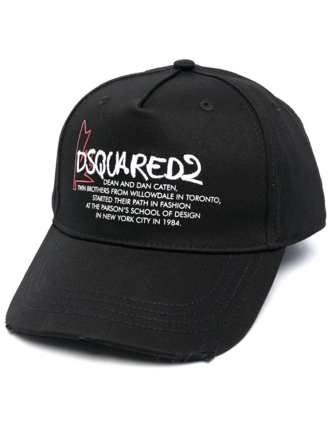 

Dsquared2 бейсболка с вышитым логотипом, черный