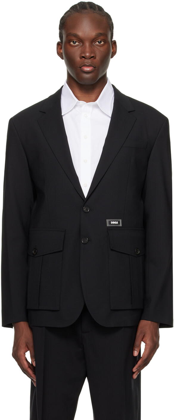 

Черный пиджак в деловом стиле Dsquared2