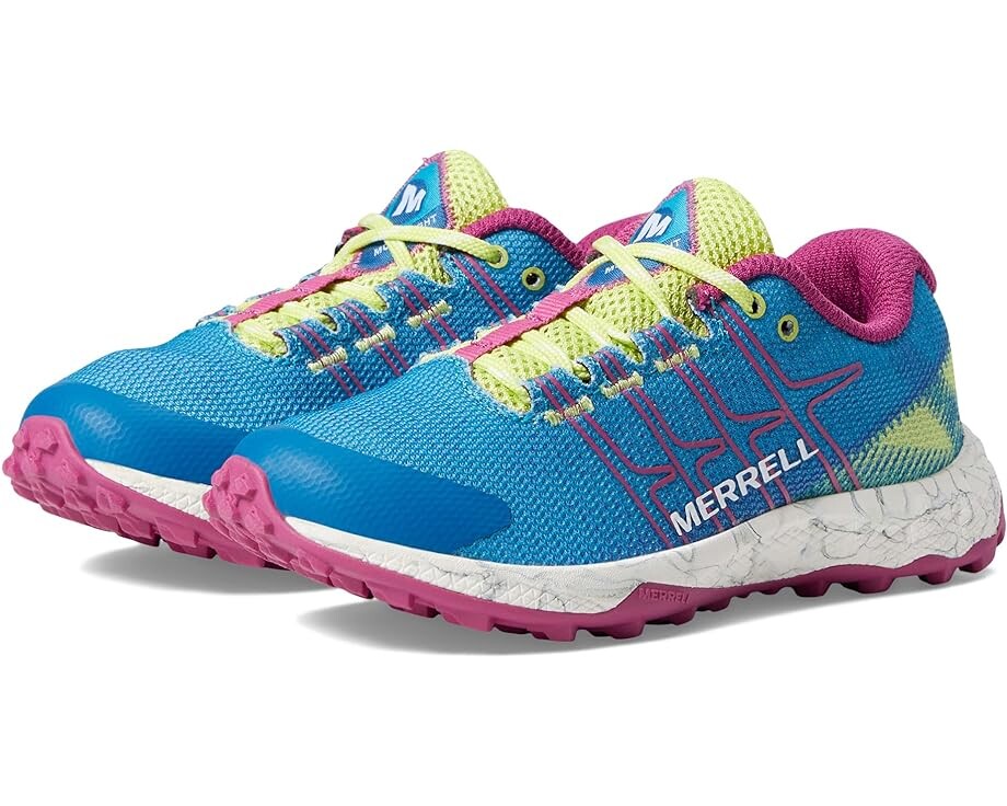 

Походные ботинки Merrell Moab Flight Low, цвет Teal/Lime/Fuchsia