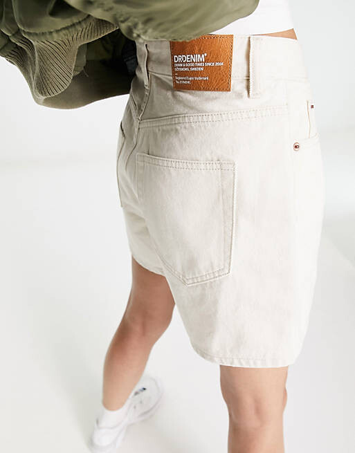 

Бежевые джинсовые шорты прямого кроя Dr Denim Nora