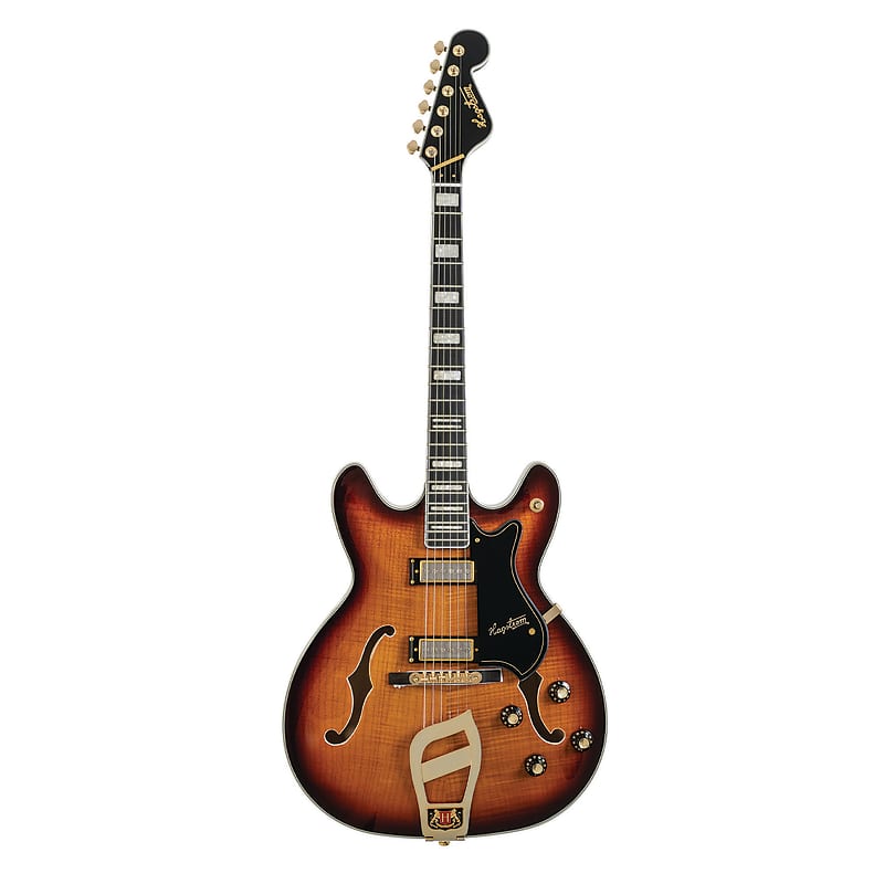 цена Электрогитара Hagstrom VIK67-G-VSB '67 Viking II Semi-Hollow Guitar, Resinator Fretboard, Vintage Sunburst