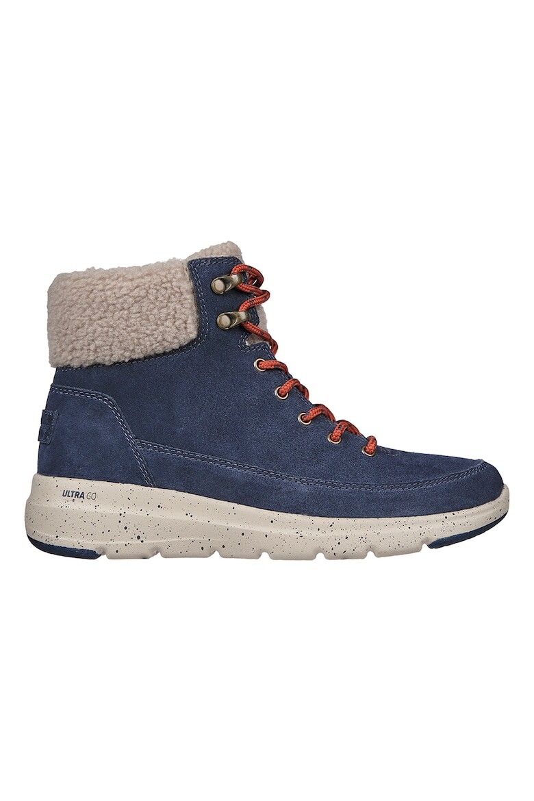 

Замшевые ботинки Glacial Ultra Skechers, синий
