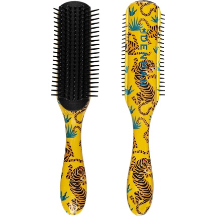 Щетка для вьющихся волос Denman D3 Tiger, 7 рядов, щетка для укладки волос, для распутывания, разделения и выделения локонов, 1 шт.