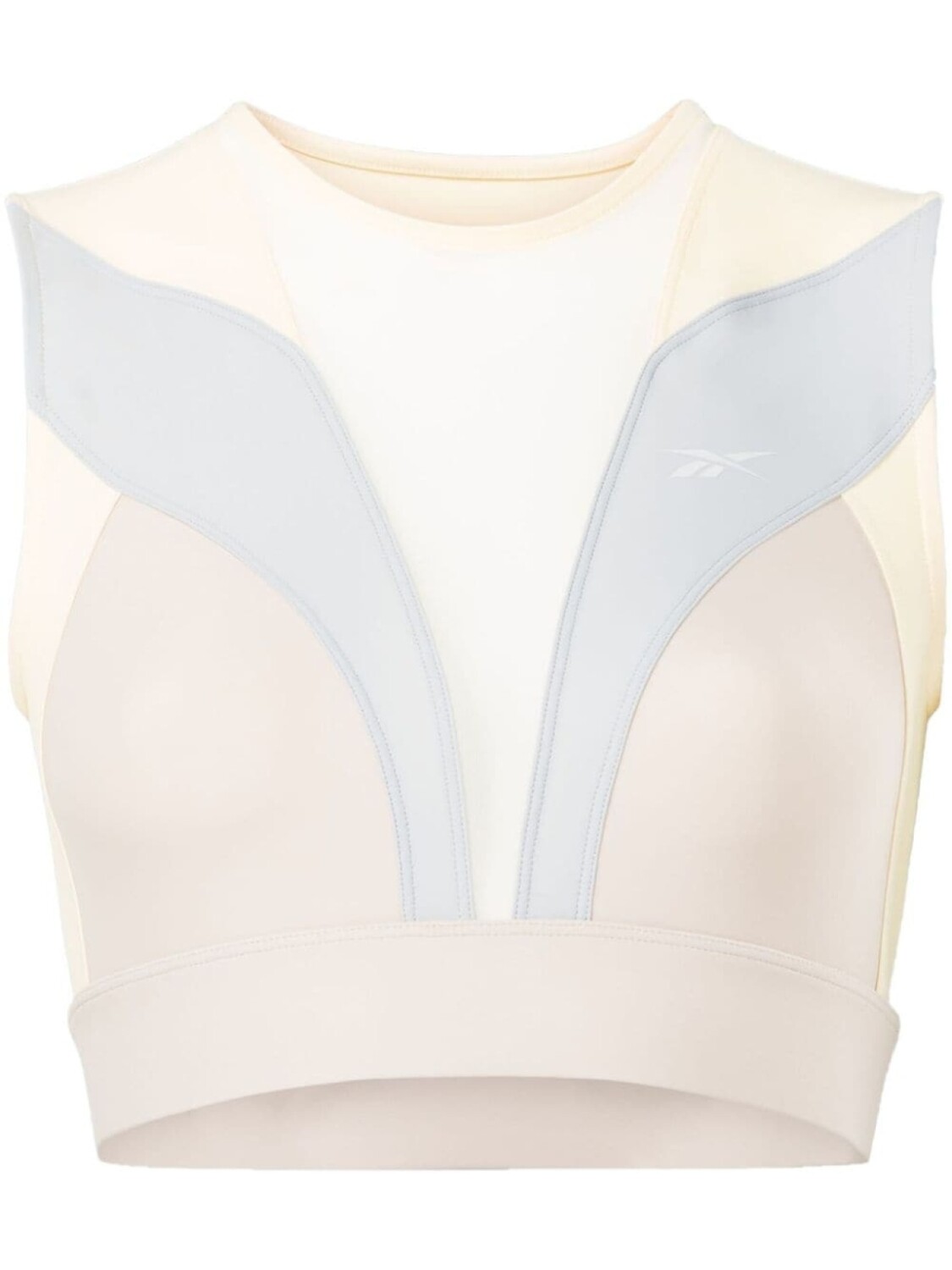 

Reebok спортивный бюстгальтер Butterfly с логотипом, серый