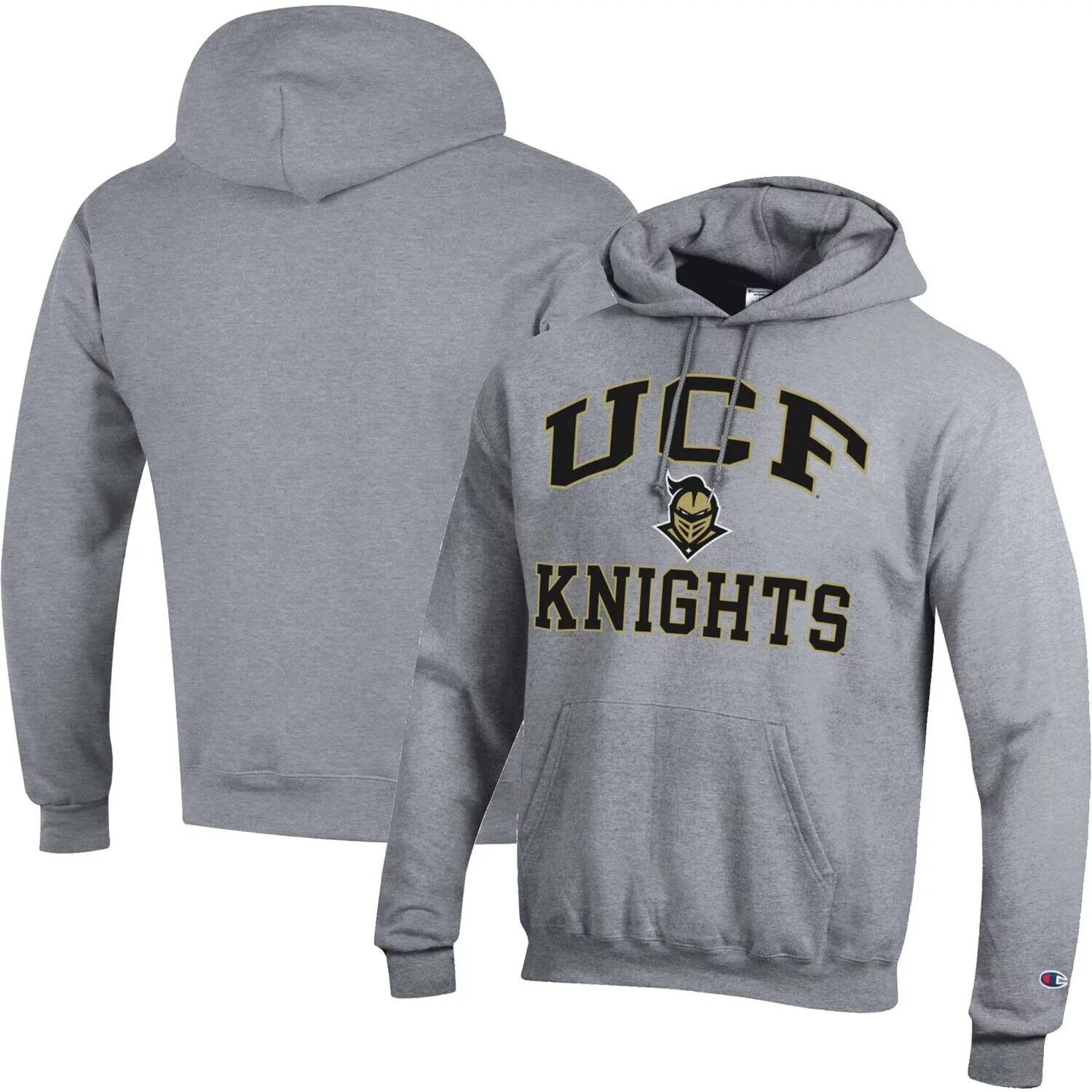 

Мужской пуловер с капюшоном цвета Хизер Серый UCF Knights High Motor Champion