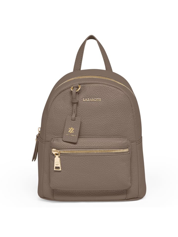 

Рюкзак Lazarotti Bologna Leather City Leder 27 cm, серо-коричневый