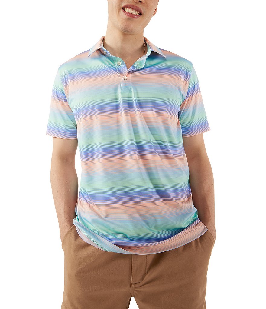 Рубашка-поло с короткими рукавами Chubbies Colorburst Performance, мультиколор цена и фото