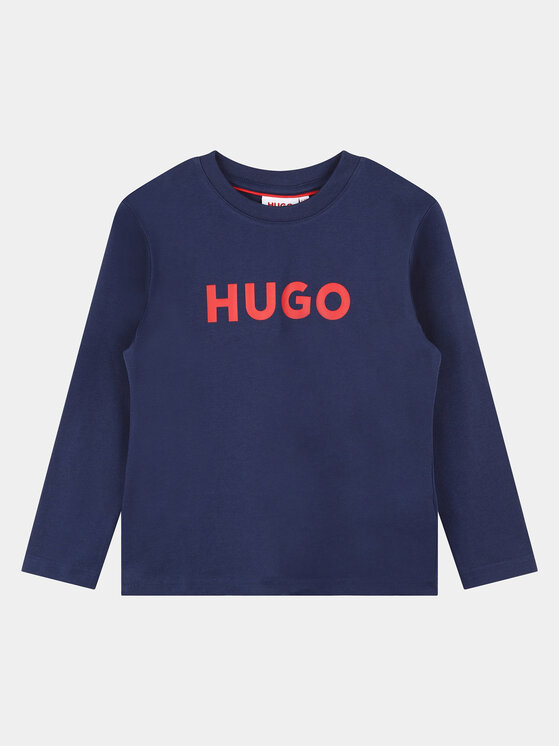 Блуза стандартного кроя Hugo, синий