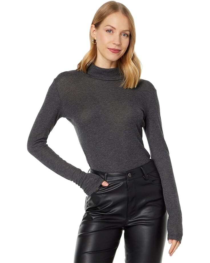 

Свитер MONROW Sheer Turtleneck, черный