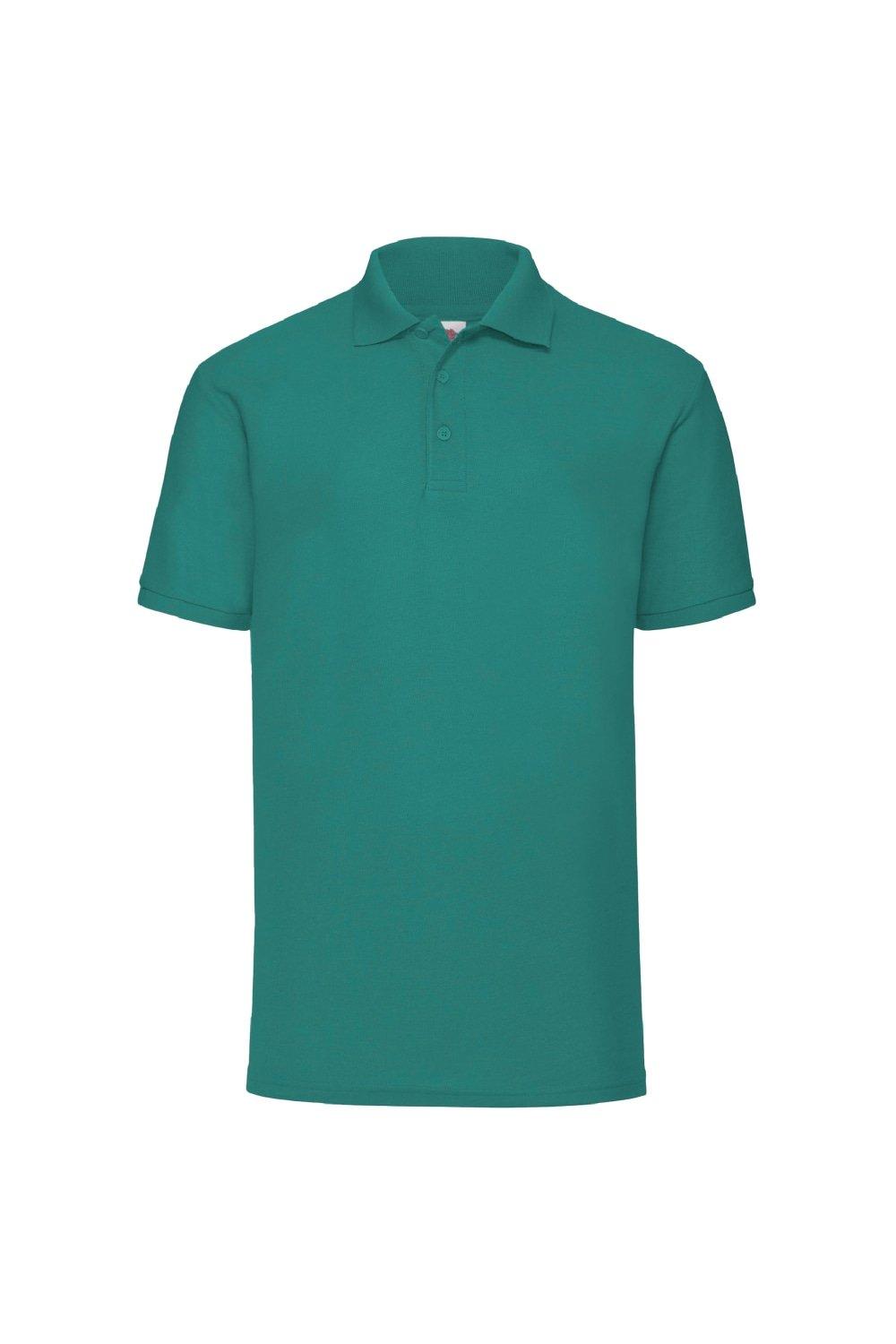 Рубашка поло с короткими рукавами из пике 65/35 , зеленый Fruit of the Loom