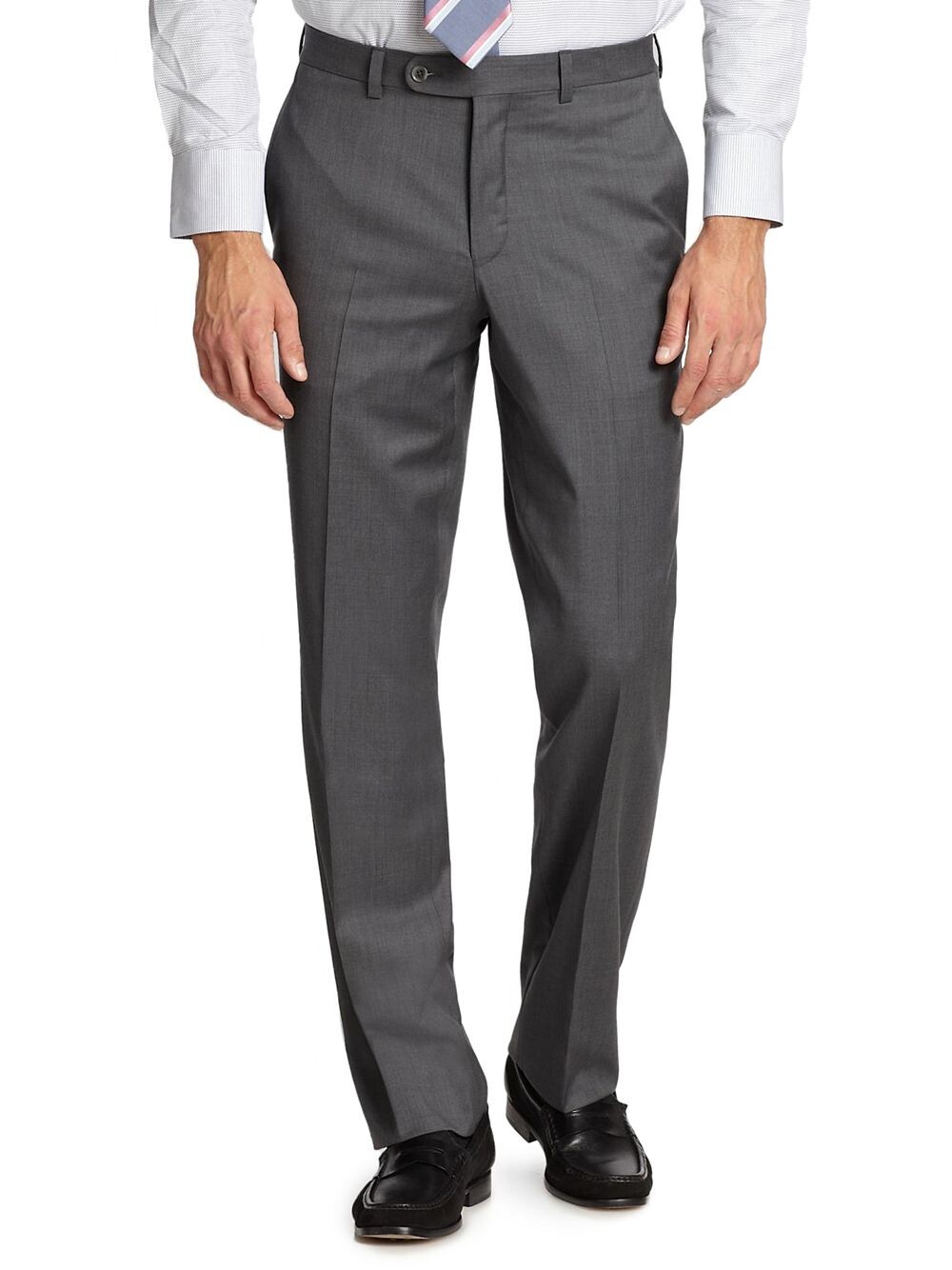 

Шерстяные классические брюки K-Body Saks Fifth Avenue, серый