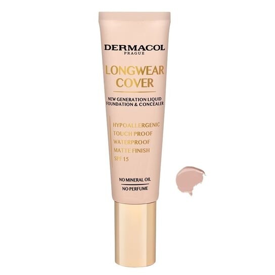 

Тональный крем для лица и консилер 04 Sand, 30 мл Dermacol, Longwear Cover