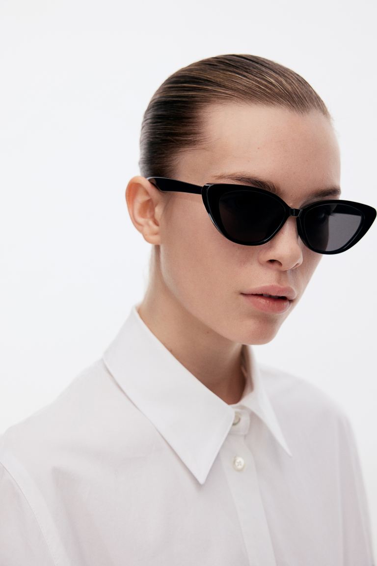 цена Солнцезащитные очки «кошачий глаз» H&M, черный