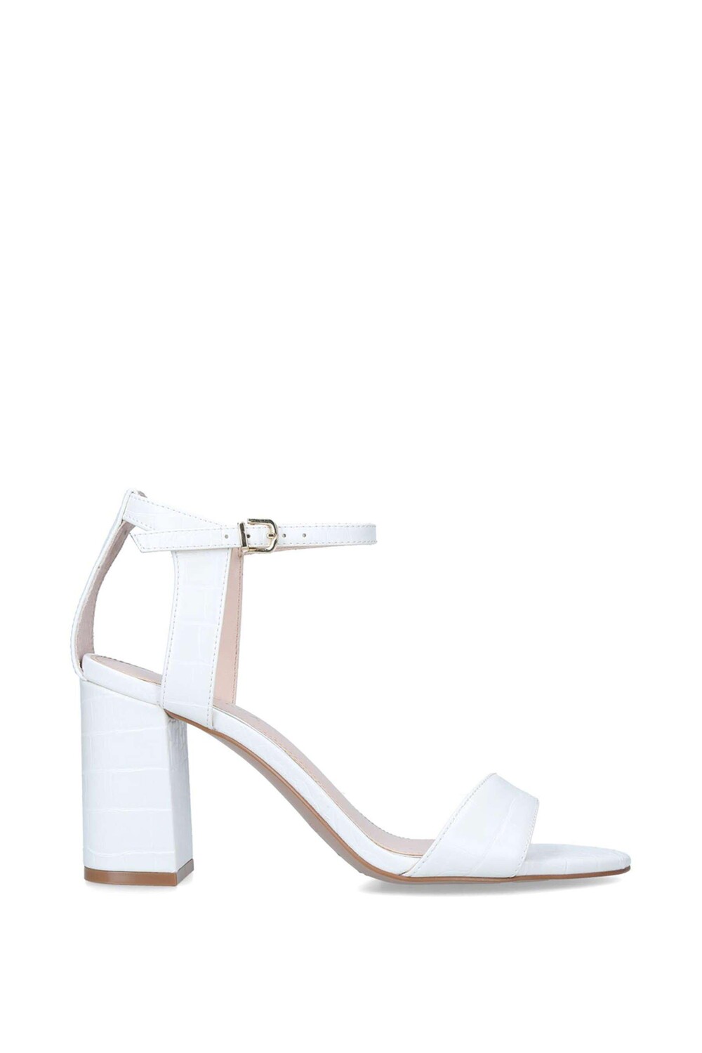 

Туфли на каблуке с крокодиловым принтом "Kiki" Carvela, белый
