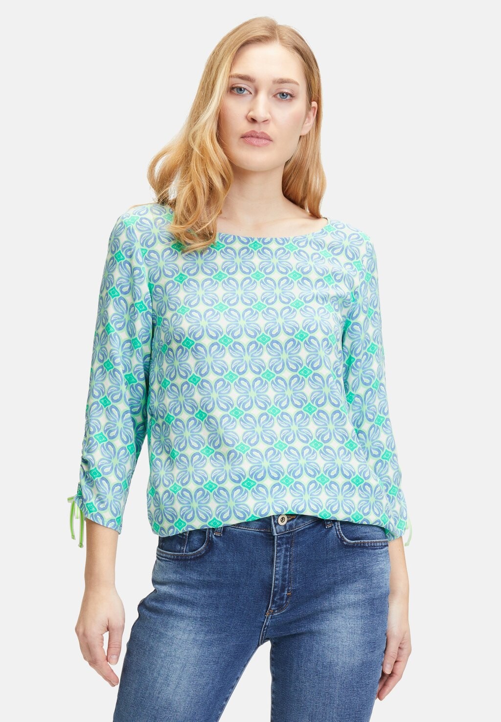 

Блузка CASUAL-MIT MUSTER Cartoon, цвет cream green