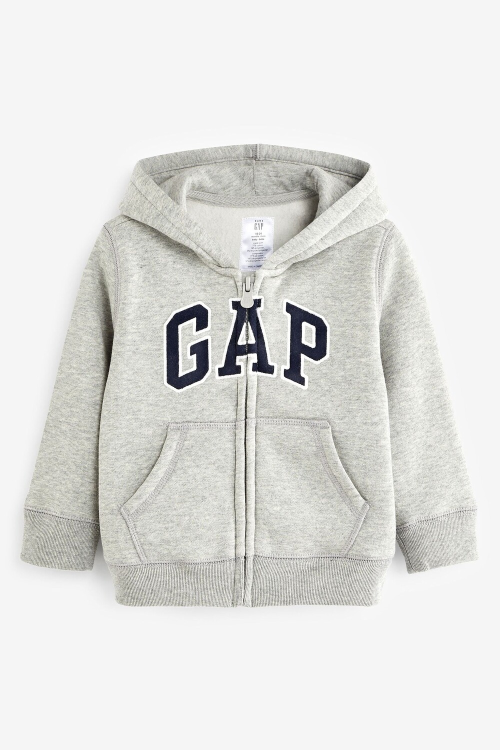 

Толстовка на молнии с логотипом Gap, серый