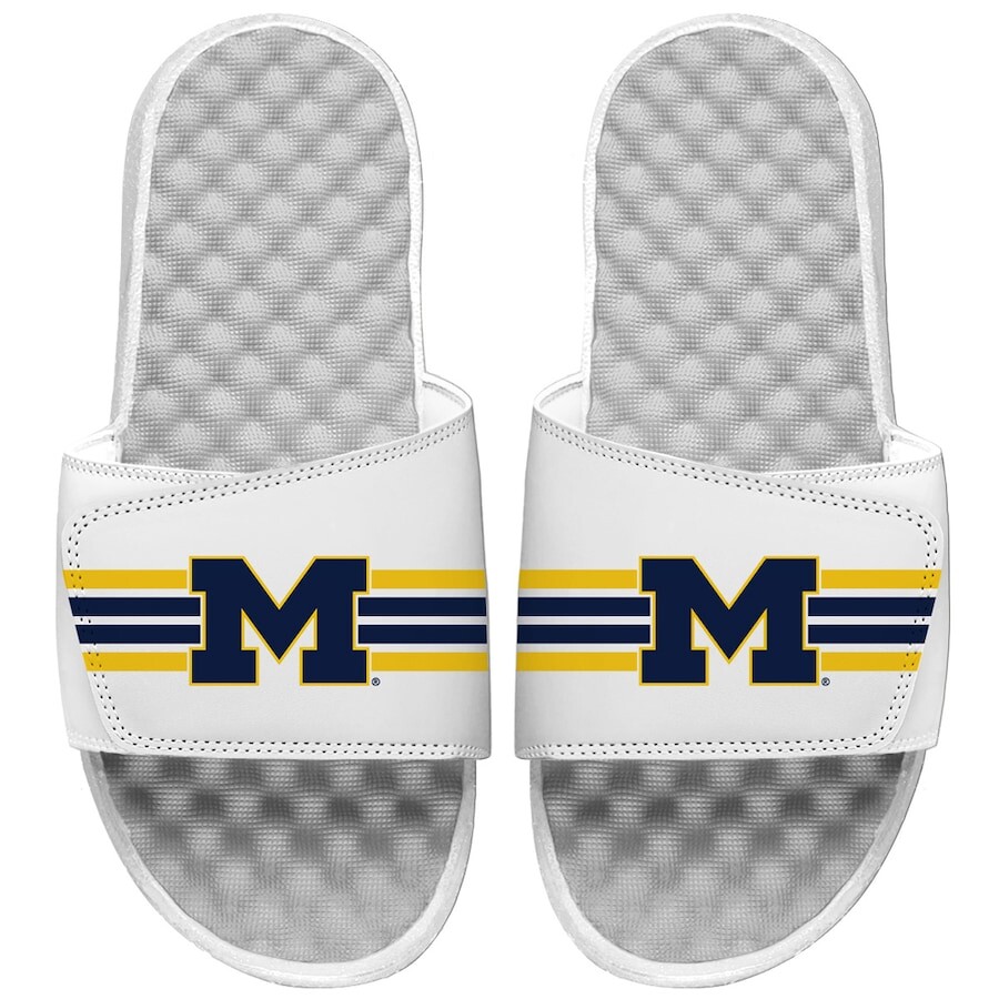 

Шлепанцы ISlide Michigan Wolverines, белый